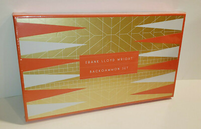 ARCHITECT FRANK LLOYD WRIGHT FLW BACKGAMMON SET CLASSIC BOARD GAME GALISON 2019