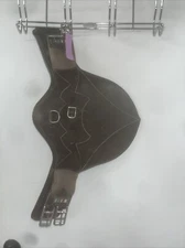 24" Voltaire Leather Stud Girth - BROWN