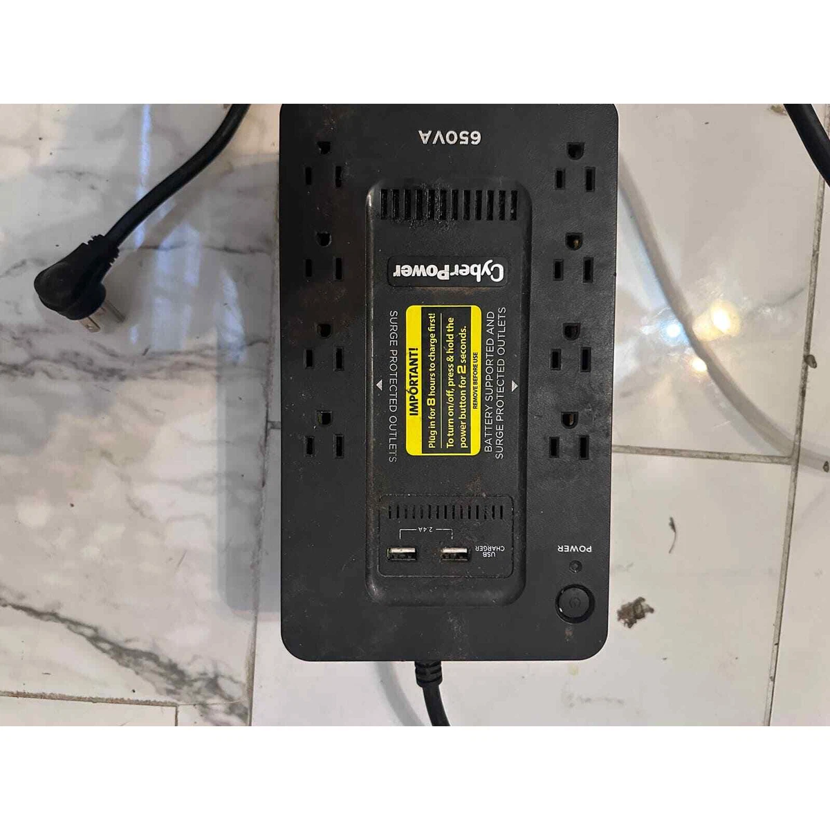 CyberPower 650VA 8 Outlet UPS Battery Backup with USB