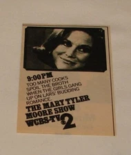 1973 small CBS WCBS tv ad ~ MARY TYLER MOORE SHOW Too Many Cooks
