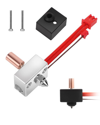 Sprite Extruder Heater Block Upgrade Kit, Bimetal Copper Titanium Heatbreak Plat