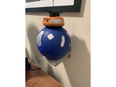 3D Wandhalterung Halter für Droid Depot BB Einheit (BB-8 BB8) Star Wars Galaxy's Edge