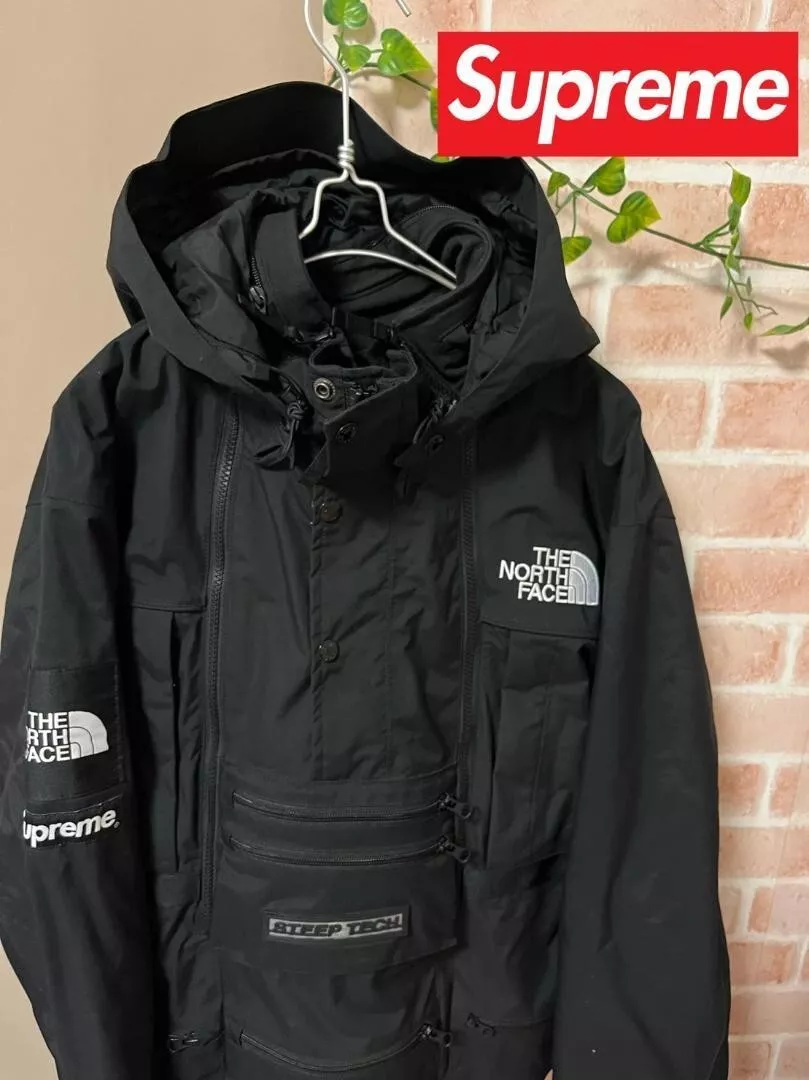 Veste Steep Tech homme Supreme x North Face Collaboration taille S noir occasion
