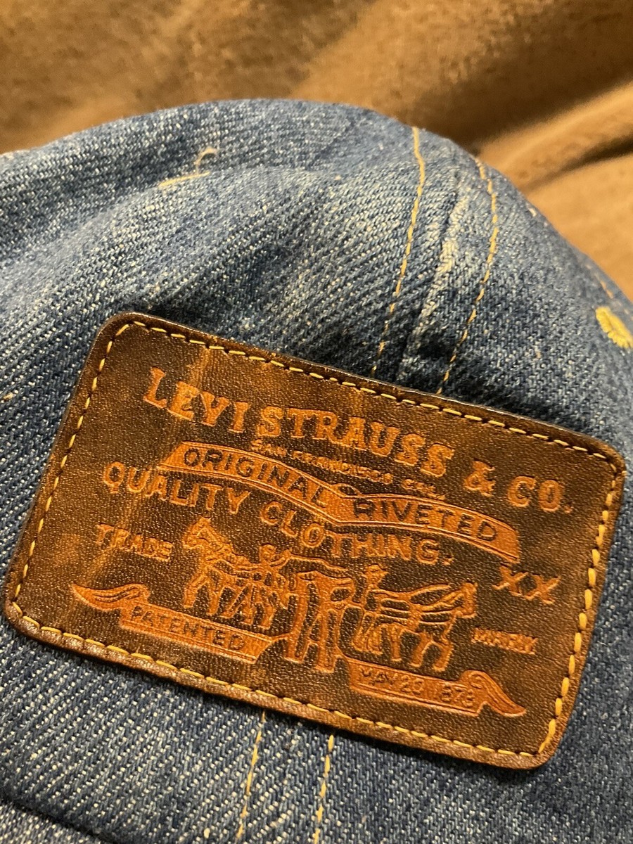 70S VINTAGE Levis デニム　CAP キャスケット オレンジタグ レア 70s】リーバイス デニムキャップ オレンジタブ
