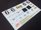1966 DAYTONA #6 CHEVROLET CORVETTE GULDSTRAND/MOORE/WINTERSTEEN 1:24 DECALS