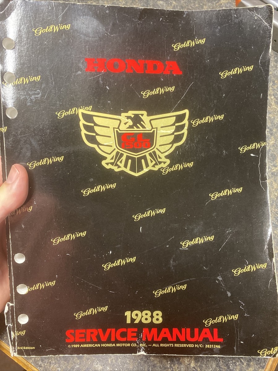 1988 HONDA GL1500 GOLDWING FACTORY SERVICE MANUAL - Fast