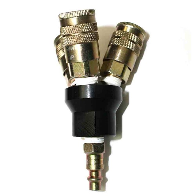 3 WAYS AIR HOSE ALUMINUM MANIFOLD WITH UNIVERSAL QUICK COUPLERS FITTING ADAPTOR eBay