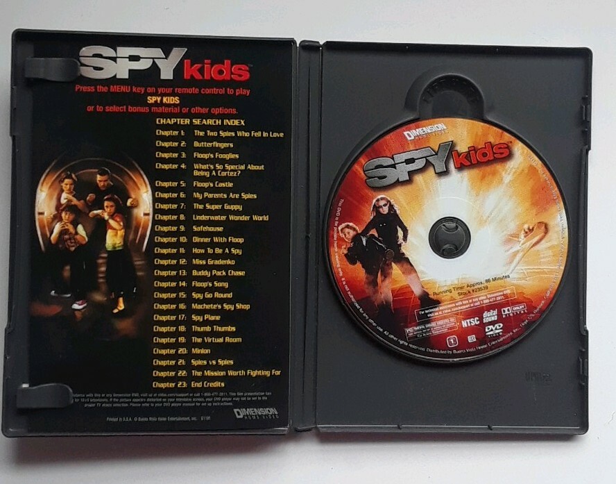 Spy Kids DVD Family Childrens Movies Antonio Banderas Teaser
