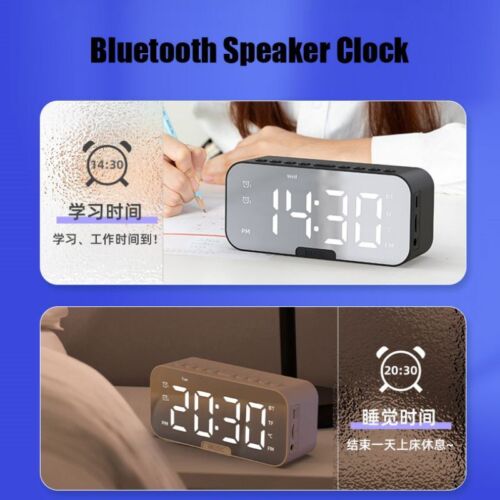Altoparlante Bluetooth Wireless con Sveglia Stereo Basso Scheda USB/TF Capace USA - Foto 18 di 20