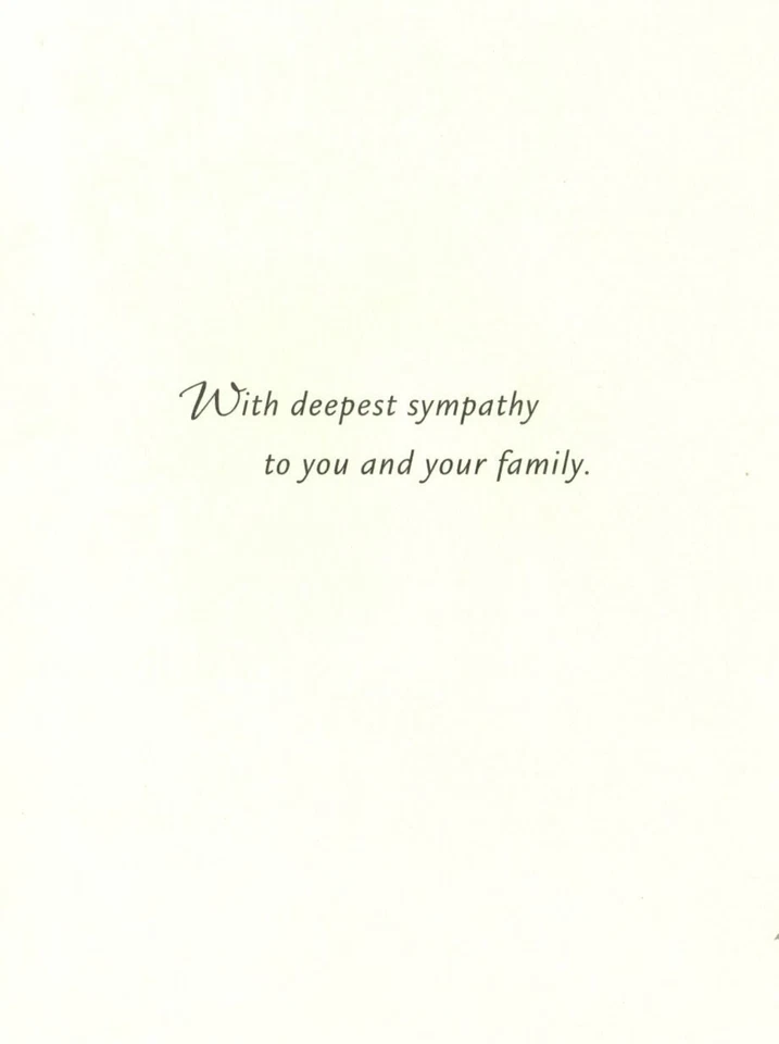 In Sympathy Peace Purple Blue Watercolor Watercolors Hallmark Greeting Card - Image 2 of 3