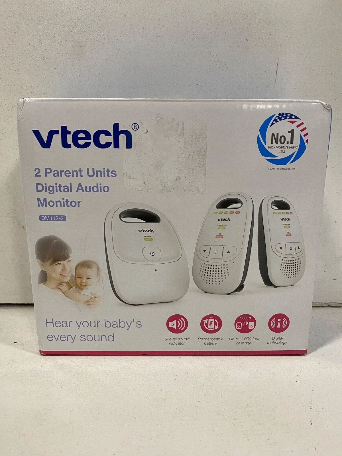 VTech DM112-2 Digital Audio Baby Monitor with Two Parent Units