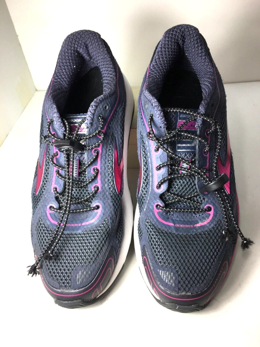 Brooks Dyad 9 Women s Sz 8.5 Medium B Gray Hot Pink Athletic