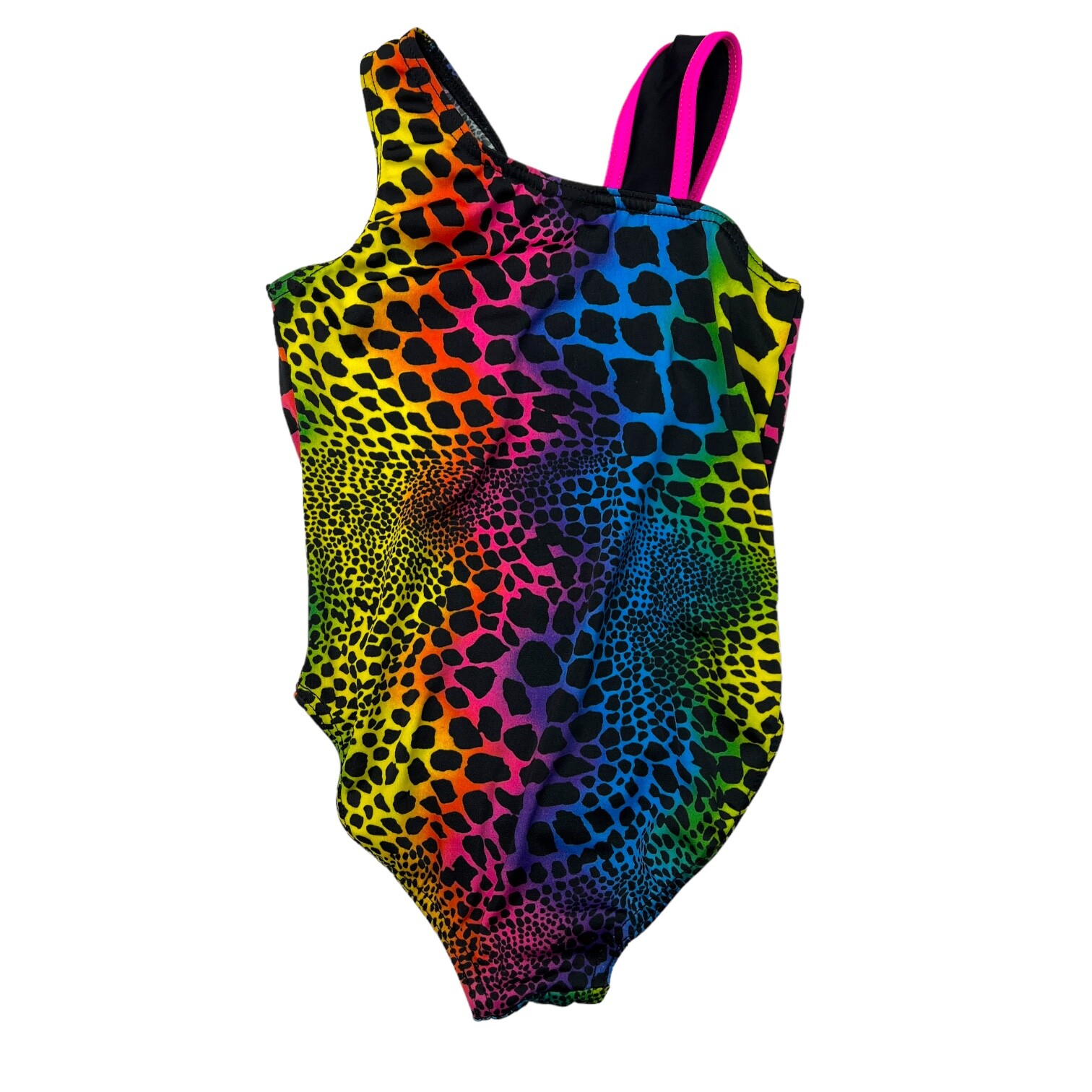 Gymnastics Leotard Dance Bodysuit Rainbow Leopard Pri… Gem