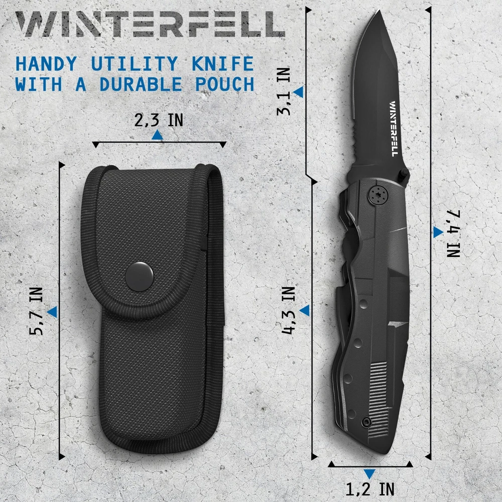 Multi tool Knife WINTERFELL Multipurpose Outdoor Folding Pocket Pliers Multitool