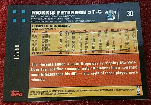 2007-08 Topps Chrome WHITE Orange O'Neal Refractor Rodman Duncan Iverson Parker - Picture 57 of 391