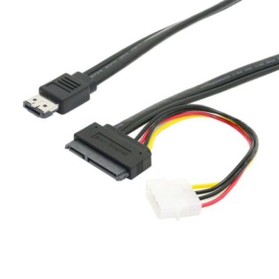 Cablecy Power ESATA Combo Hard Disk Cable to SATA 22p & IDE 5V 12V for 3.5'' 2.5''