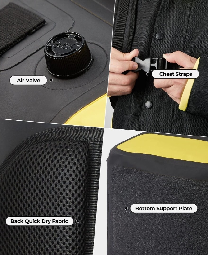Backpack Roll top for men women 35L Laptop Backpack Waterproof for School Travel