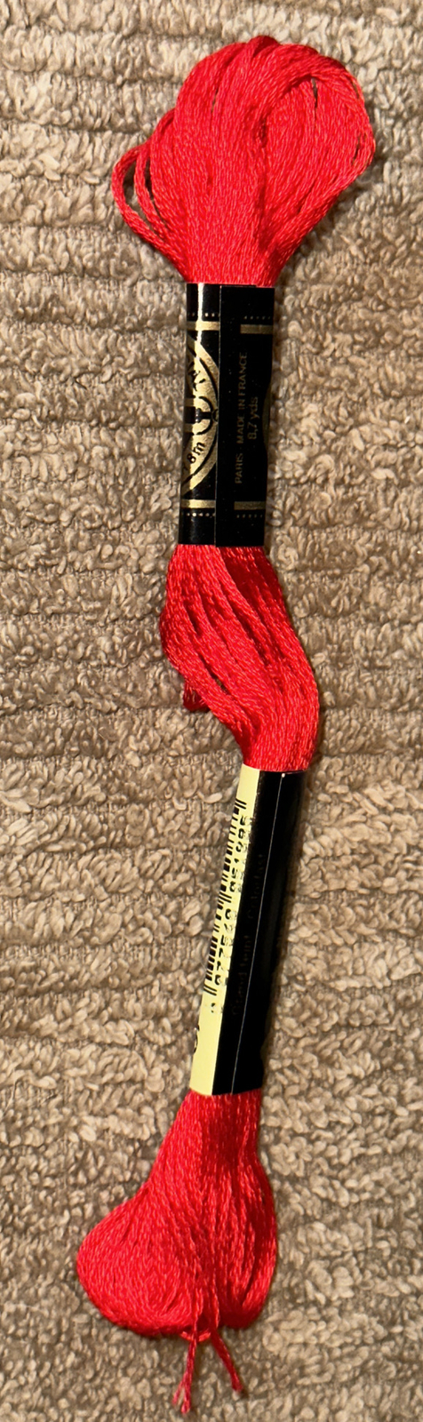 DMC Embroidery Floss #666 /Red Made in France