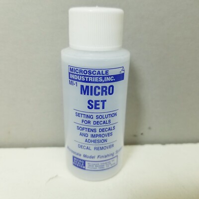 Microscale #MI-1 Micro Set - Decal Setting Solution -- 1oz Models Cars Trains