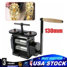 130mm Manual Rolling Mill Machine,Wire Flat Pattern Sheet Metal Jewelry Tool