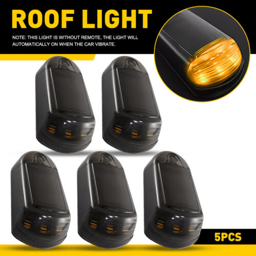 Solar Cab Powered Lights Fit Truck-2025 Punch-Free New Solar Lamp Powered Amber