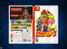 Super Mario RPG COVER ART: Replacement Insert / Case for Nintendo Switch