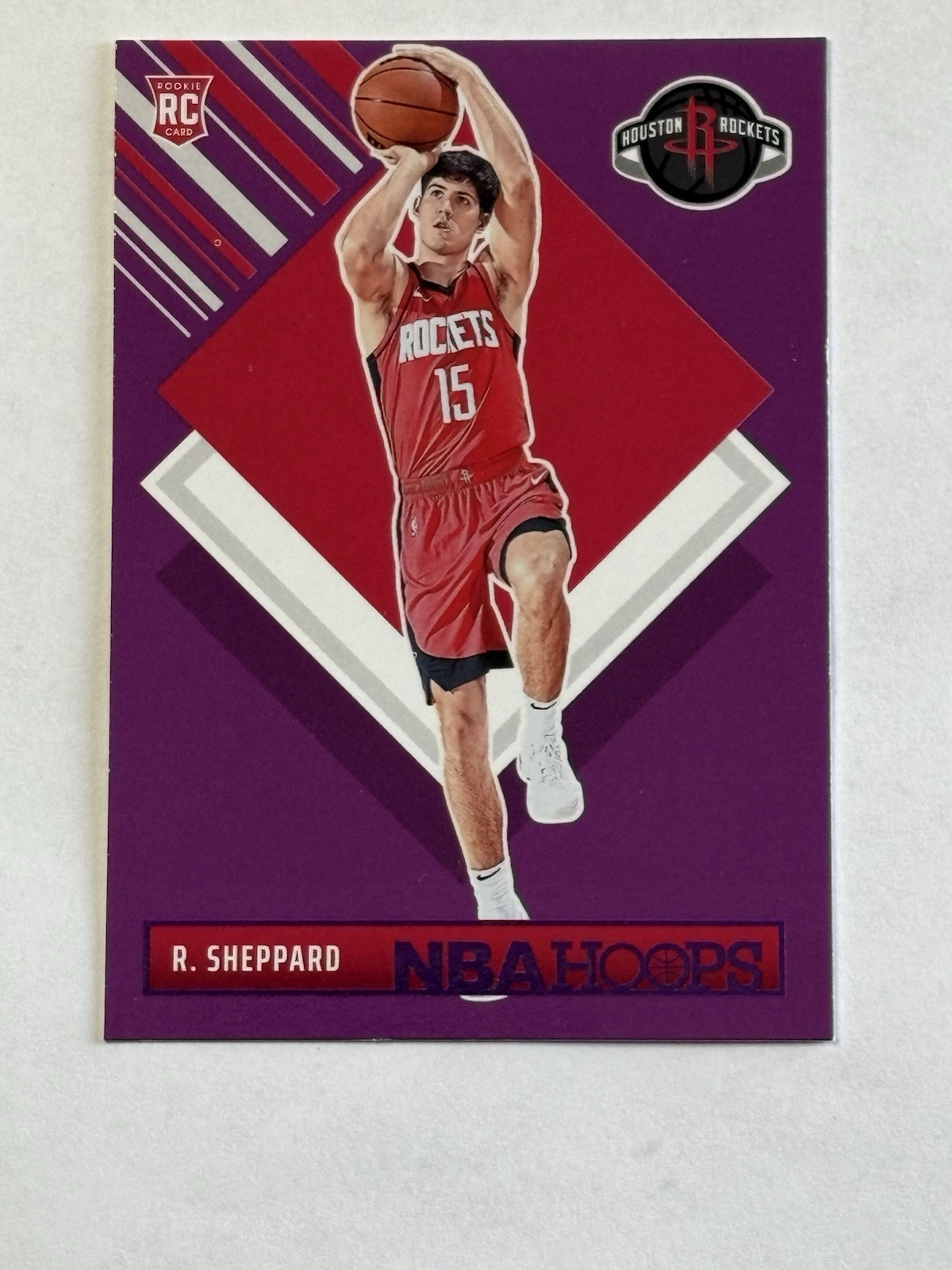 2024-25 NBA Hoops Reed Sheppard Purple Rookie Tribute #291