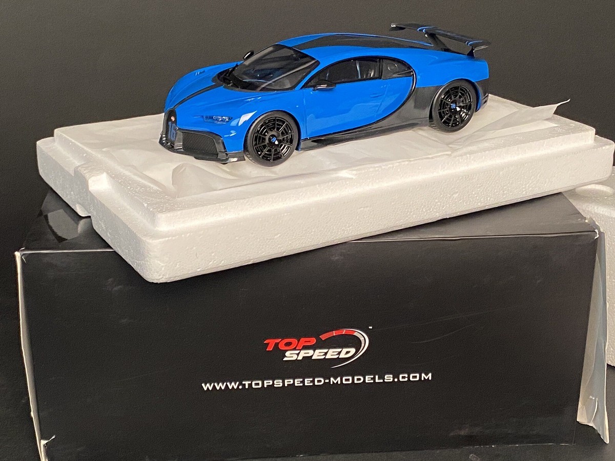 Bugatti Chiron Pur Sport in Blue by Top Speed - 1:18 Resin
