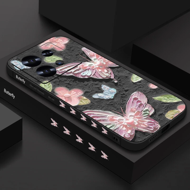 Shockproof Flowers Case For Xiaomi Redmi Note 13 12 Pro Poco X6 M6 Pro 13T Cover - Image 2 of 4