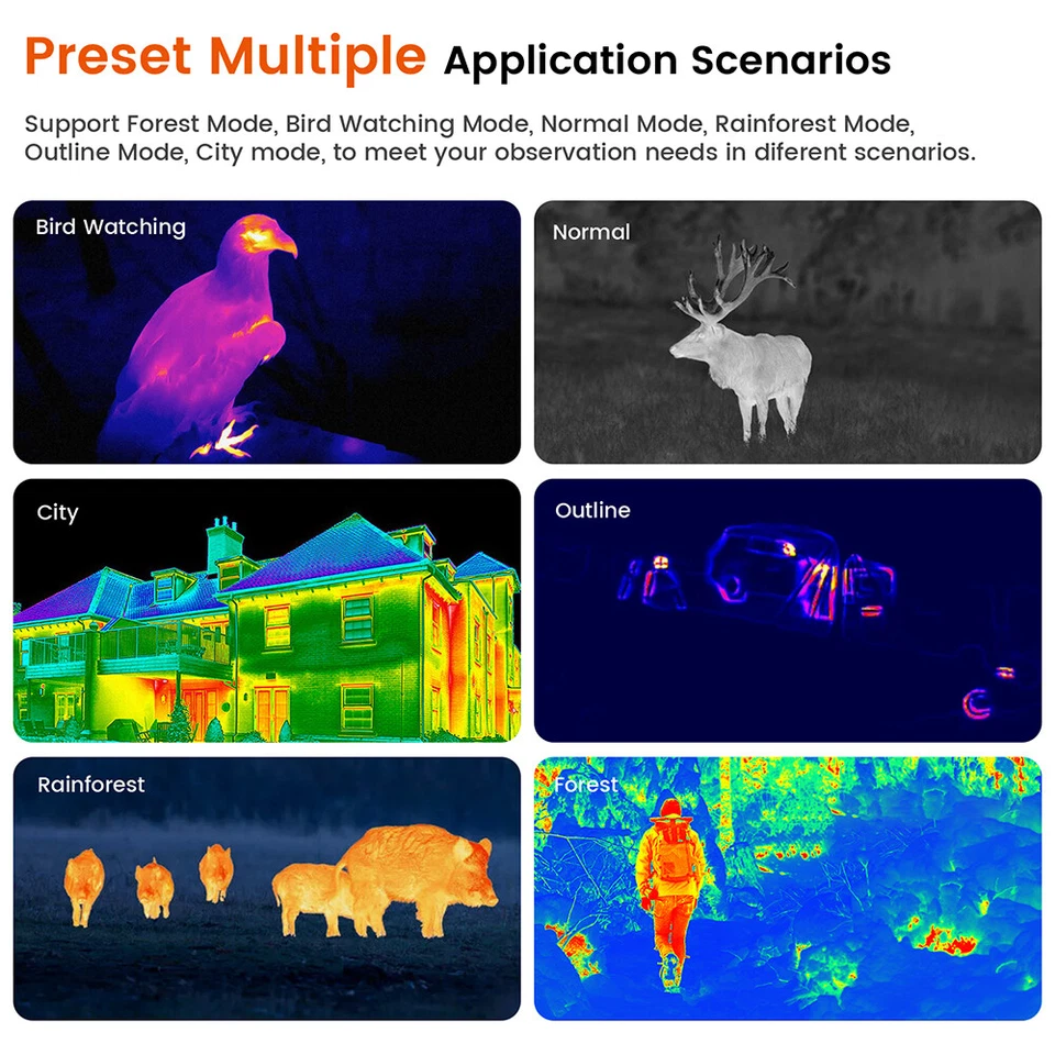 Thermal Imager Hunting Imaging Monocular AI384*288 Night Vision Camera Telescope - image 3 of 4
