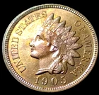 1905 INDIAN HEAD CENT BRILLIANT UNCIRCULATED! 4 DIAMONDS! A beautiful coin!