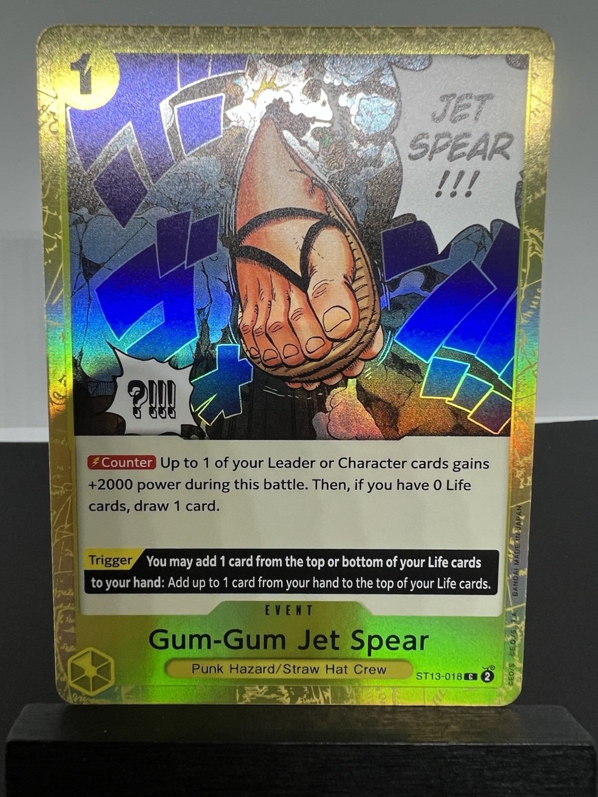 Gum-Gum Jet Spear Card ST13-018 One Piece TCG English