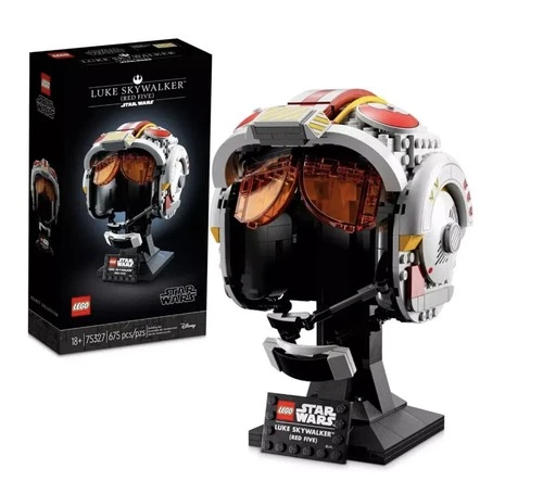 RETIRED LEGO Star Wars Luke Skywalker (Red Five) Helmet (75327) SHIPS QUICK!