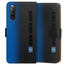 Klapphülle Sony Xperia 10 IV  Handytasche Lederhülle Tasche HSV Logo transparent