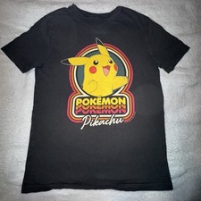 Pokemon Pikachu Youth UNISEX Grey T-Shirt Size L 10-12