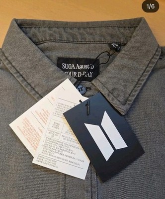 BTS SUGA (Agust D) TOUR D-DAY OVERSIZED SHIRT + Random PC [Sealed, M Size]