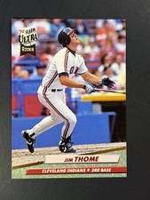 Fleer 1992 Ultra Jim Thome Rookie RC Cleveland Indians #54 Baseball Card. rookie card picture