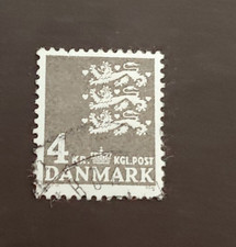 COAT OF ARMS 4KR VF USED DK DENMARK DANMARK DÀNEMARK (DKSTOCK)