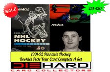 1991-92 Pinnacle Hockey 251-420  Pick Your Card Complete A Set
