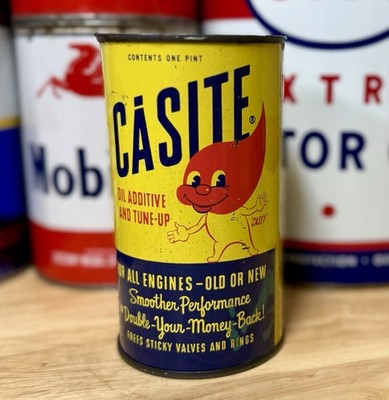 Vintage Casite Oil Additive And Tune Up Can 16oz Empty