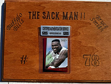Buffalo Bills Bruce Smith #78 Signed Autograph Card on Plaque Authentic