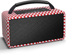 80W Portable Bluetooth Speaker 20H Playtime Subwoofer TWS Red