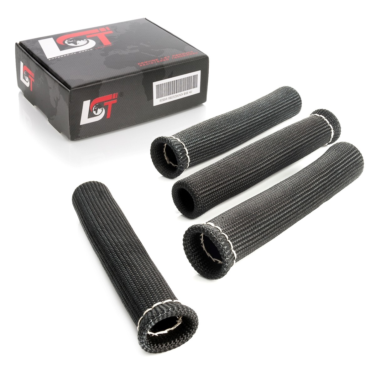 4x Fibreglass Heat Protection Tube Cable Spark Plug Black for BMW 2 3er