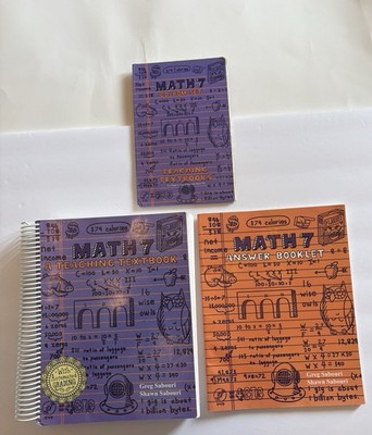 TEACHING TEXTBOOKS MATH 7 Answer Key Student Text CD-Rom Complete SET Sabouri