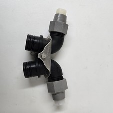 Kinetico Water Softener Original Style Elbow Connectos W/ Bracket And Fittings 