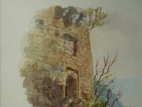Hans HOFMANN (1902-1975) Detail bei der Burgruine Falkenstein OÖ. - Bild 4 von 12