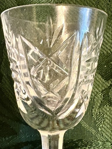 Set/ 2 Waterford CLARE Sherry, Madeira Cordial Glasses 3-1/2” Cut Crystal Signed - Bild 2 von 6