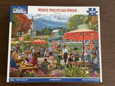 White Mountain Diner Jigsaw Puzzle 1000 Pieces Complete With Poster 24x30