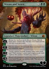 MTG English Wrenn and Seven (Borderless) NM Foil Innistrad: Midnight Hunt
