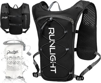 Runlight Laufweste für Damen und Herren,Verstellbare Brustgurte, Trinkweste 